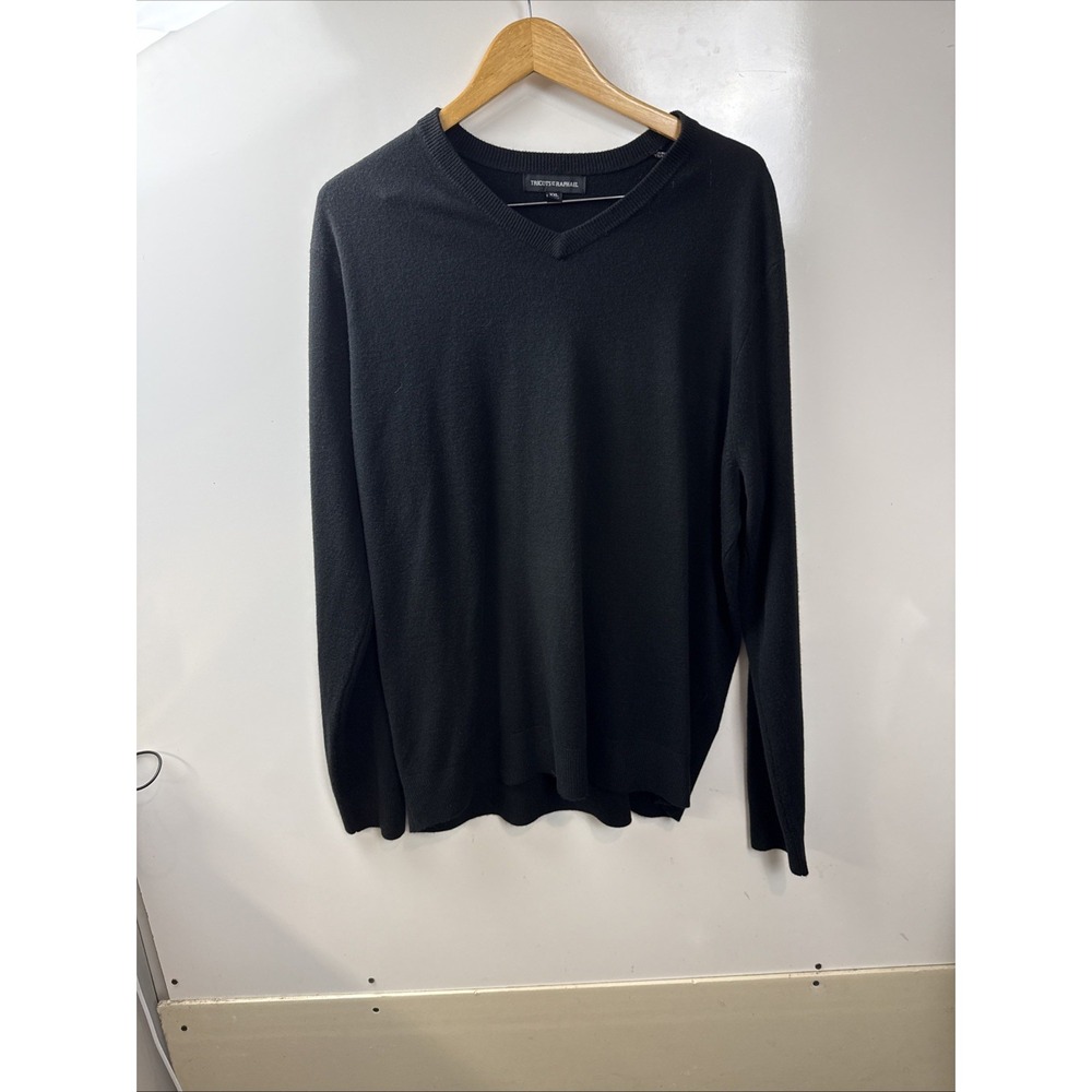 Tricots St. Raphael Sweater 100% Cotton Men's XXl Black